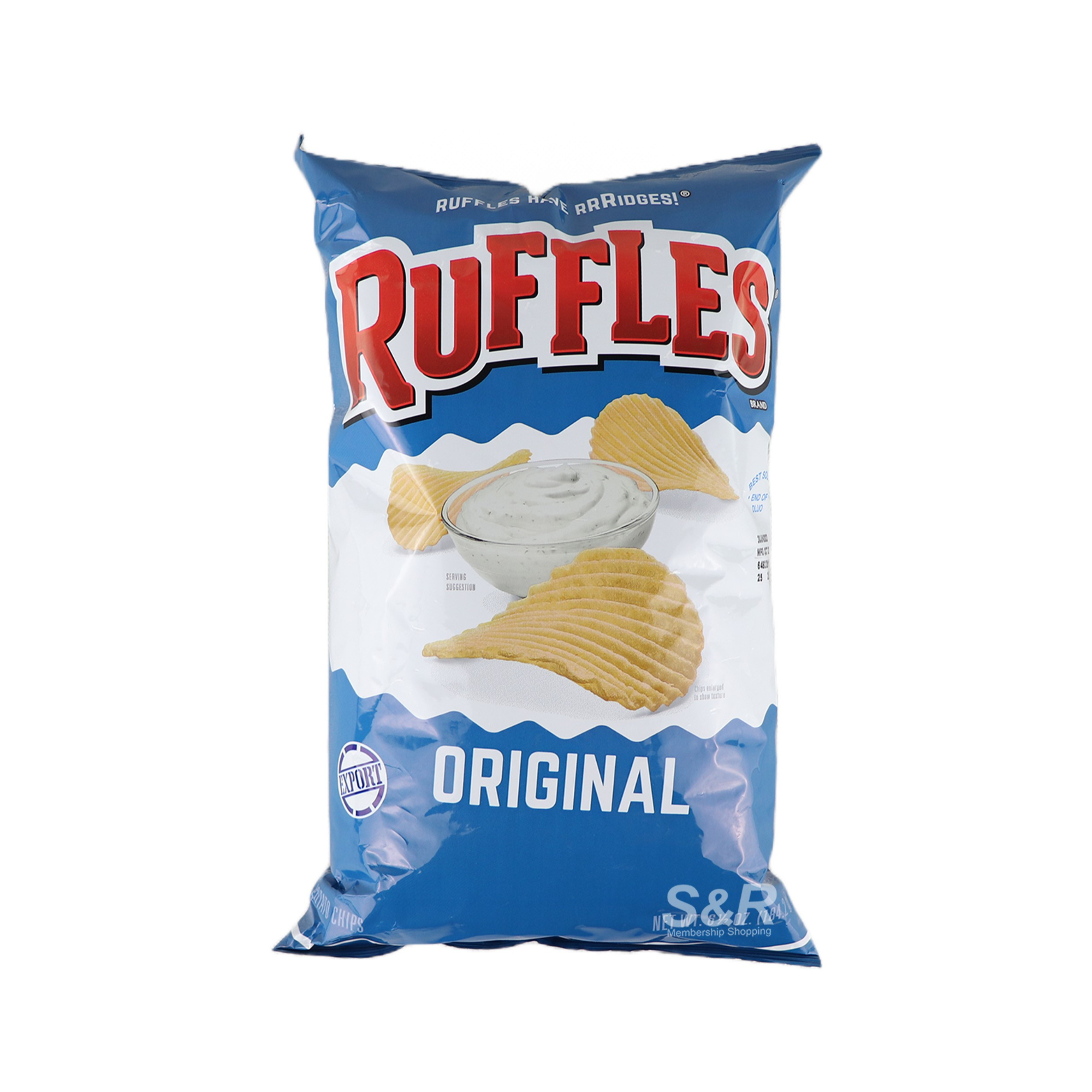 Ruffles Original Potato Chips 184g Ruffles Original Potato Chips 184g